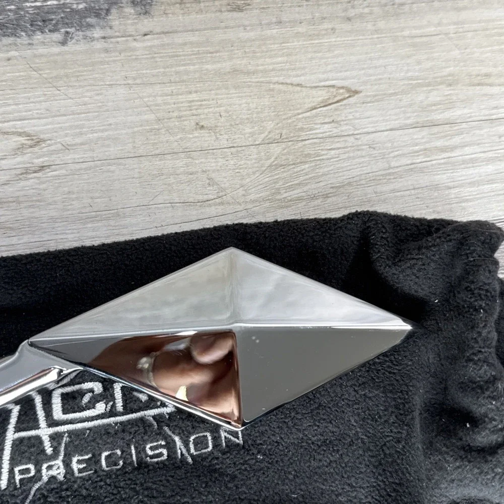 Acme Precision Bike Mirror Chrome Diamond Shaped Bicycle Side Mirror